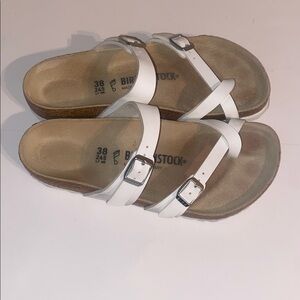 Birkenstock Women’s White Double Strap Sandals